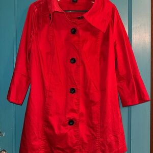 Attention Red Cotton Blend jacket